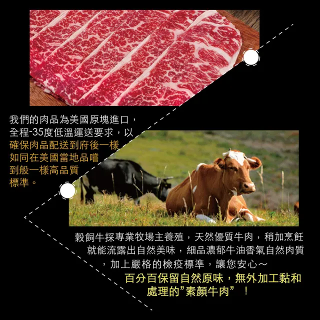 【豪鮮牛肉】美國霜降翼板牛肉片3包(200g±10%/包)