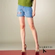 【GLORY21】速達-網路獨賣款-彈力顯瘦牛仔短褲(淺藍色)