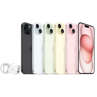 【Apple】iPhone 15(256G/6.1吋)(20W充電器+殼貼組)