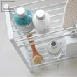 【YAMAZAKI】MIST瓶罐小物收納雙層架-白(浴室收納/衛浴置物架/衛浴收納架)