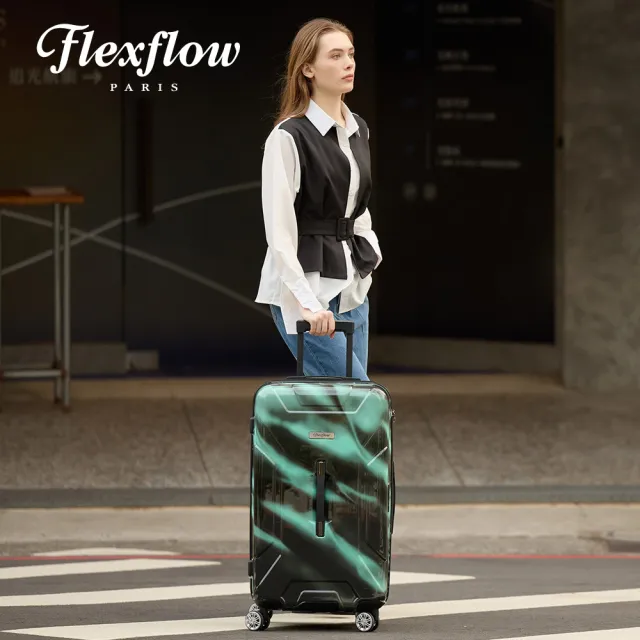 【Flexflow】浮華極光 29吋 特務箱 智能測重 防爆拉鍊旅行箱(南特系列)