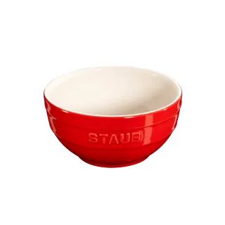 【法國Staub】圓型陶瓷碗12cm-櫻桃紅