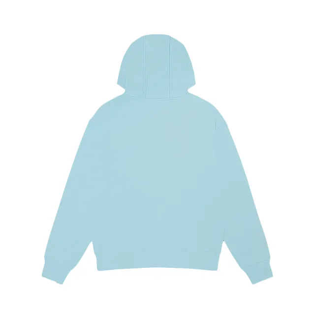【Dickies】男款冰藍色純棉經典三色Logo連帽大學T｜DK010945D69