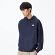 【Dickies】男款深海軍藍純棉經典三色Logo連帽大學T｜DK010945CG7