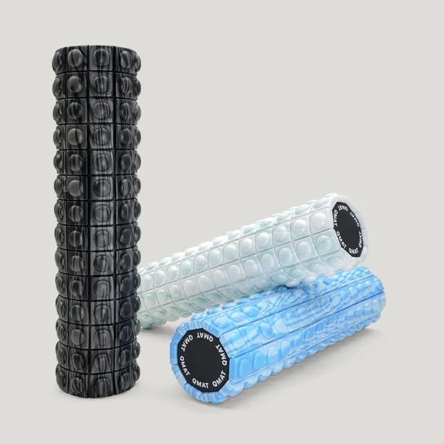 【QMAT】50cm按摩滾筒 台灣製(運動放鬆滾輪 瑜珈柱 瑜珈滾筒 Foam Roller)