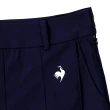 【LE COQ SPORTIF 公雞】高爾夫系列 女款深藍色百摺設計高爾夫運動褲裙 QLS8T901