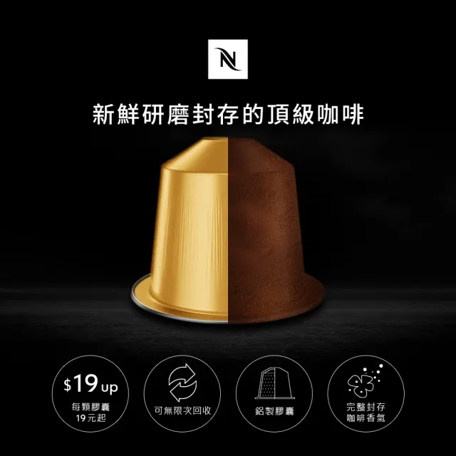 【Nespresso】Original單一產區咖啡膠囊_任選1條裝(10顆/條;僅適用於Nespresso Original系列膠囊咖啡機)