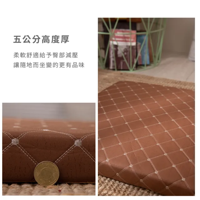 【Jindachi 金大器】尊爵緹花木椅坐墊 厚度5cm-54x56cm-多款可選 台灣製造(實木椅坐墊 榻榻米墊)