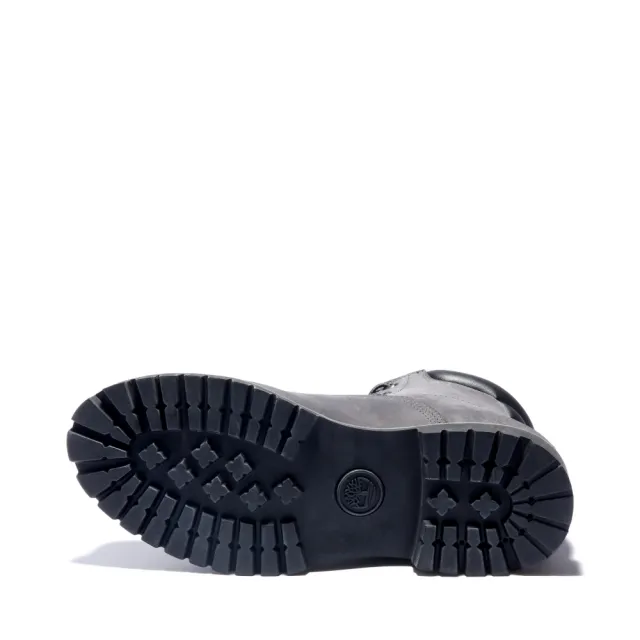 【Timberland】男款深灰色磨砂革防水6吋休閒靴(A1OIZC64)