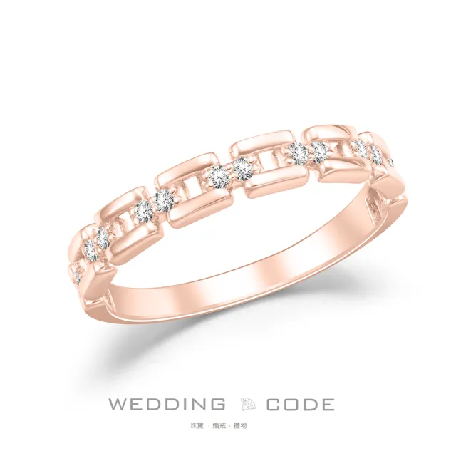【WEDDING CODE】14K金 12分鑽石女戒 4587(天然鑽石 對戒 618 禮物)