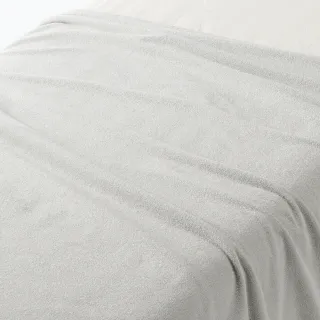 【MUJI 無印良品】棉圈絨毛巾毯/D/淺灰 180*200cm