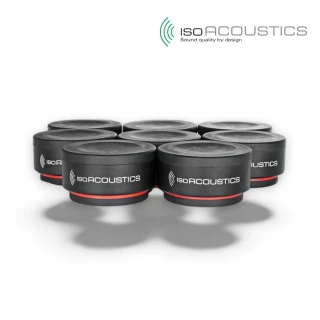 【IsoAcoustics】讓音場更清晰 喇叭避震墊 一組8個／原廠公司貨 品質保證 ISO-PUCK mini(喇叭架 隔音 監聽)
