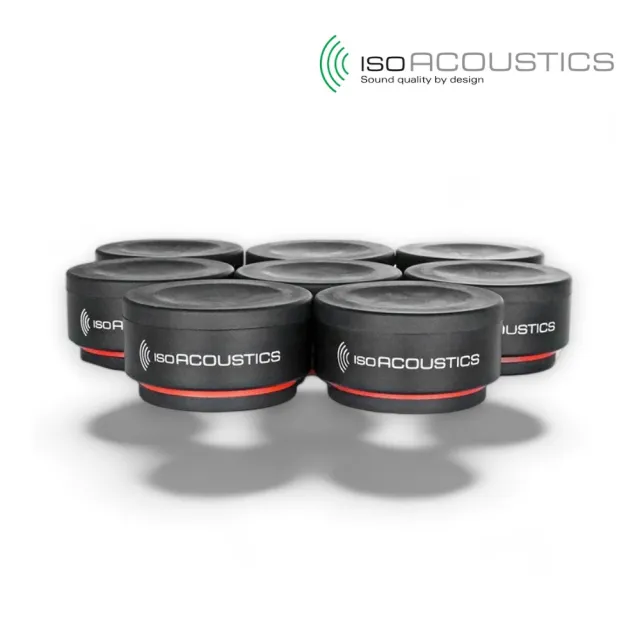 【IsoAcoustics】讓音場更清晰 喇叭避震墊 一組8個／ISO-PUCK mini(喇叭架 隔音 監聽 喇叭墊)