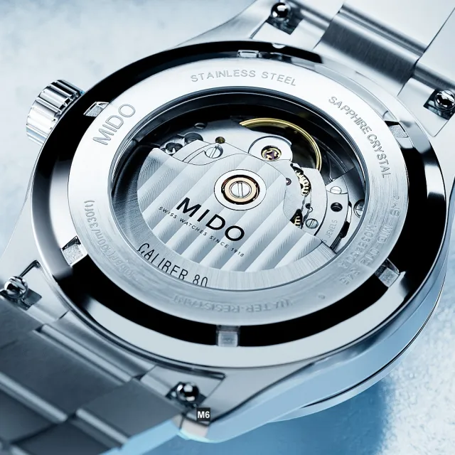 【MIDO 美度】最新Multifort 先鋒M系列腕錶 Freeze冰川藍款42㎜-加上鍊機＆多豪禮 M6(M038.430.11.041.00)