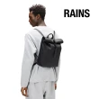 【RAINS官方直營】Rolltop Rucksack Mini 經典防水小型捲蓋後背包(Black 經典黑)