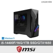 【MSI 微星】i5 GTX1650電競電腦(Infinite S3 14NSA-1654TW/i5-14400F/16G/1TB SSD/GTX1650/W11)