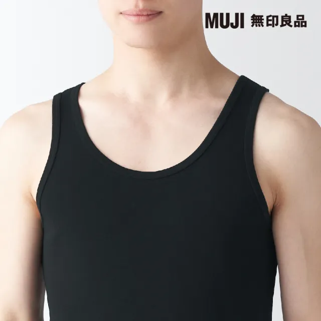 【MUJI 無印良品】男清爽舒適棉質坦克背心(共3色)