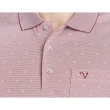 【Emilio Valentino 范倫鐵諾】男裝 吸濕速乾涼感彈性胸袋短袖POLO衫_紅(21-4V8823)