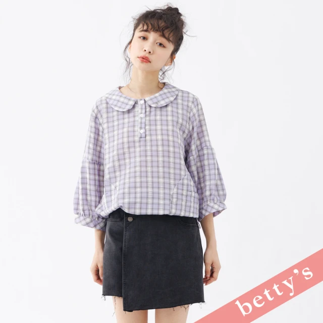 betty’s 貝蒂思 不收邊個性牛仔褲裙(牛仔黑)