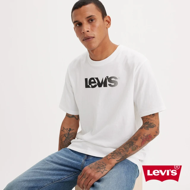 【LEVIS 官方旗艦】男款 LOGO舒適版型短袖Tee恤 人氣新品 16143-1331