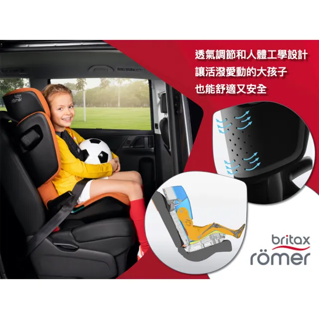 【Britax Romer】英國 3-12歲 ISOFIX 成長型汽車安全座椅 Briax Romer Kidfix i-Size(多款可選)
