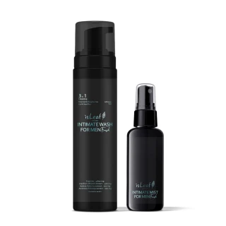 【isLeaf】韓國男性私密激淨慕絲+抑菌噴霧二入組(湛藍海洋200ml+60ml)