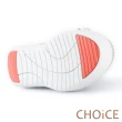 【CHOiCE】華麗運動風 針織布面燙鑽綁帶休閒鞋(粉紅)