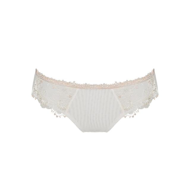 【瑪登瑪朵】La Pretti 低腰寬邊三角網內褲 M-XXL(牙白)