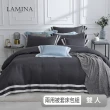 【LAMINA】雙人-優雅純色-岩石灰 300織萊賽爾天絲兩用被套床包組(雙人-多款任選)
