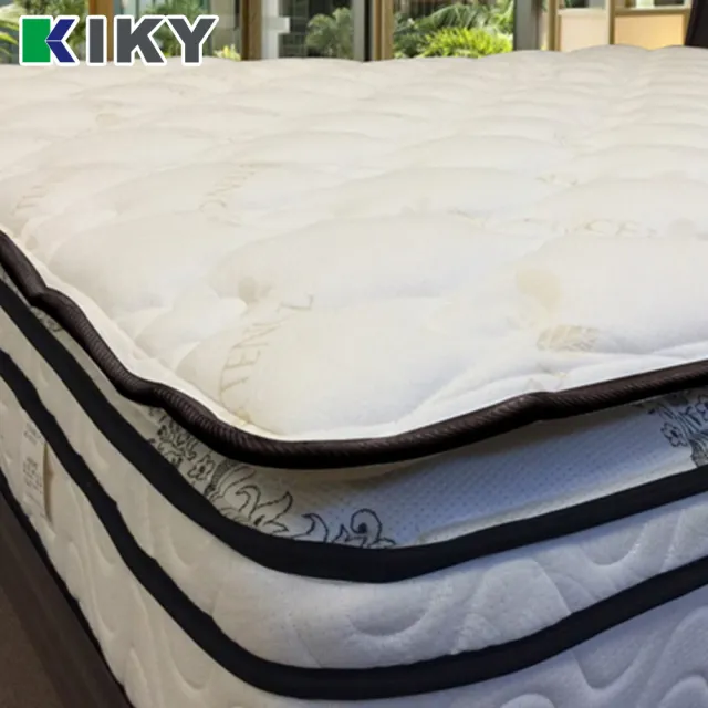【KIKY】頂級天然天絲+3M防潑水-超厚兩用日式床墊-雙人5尺(舊床救星可水洗)