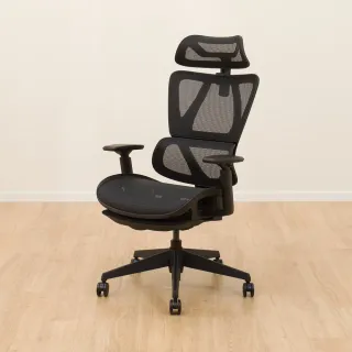 【NITORI 宜得利家居】人體工學椅 電腦椅 辦公椅 OC707 彈性網布 BK(人體工學椅 電腦椅 辦公椅)