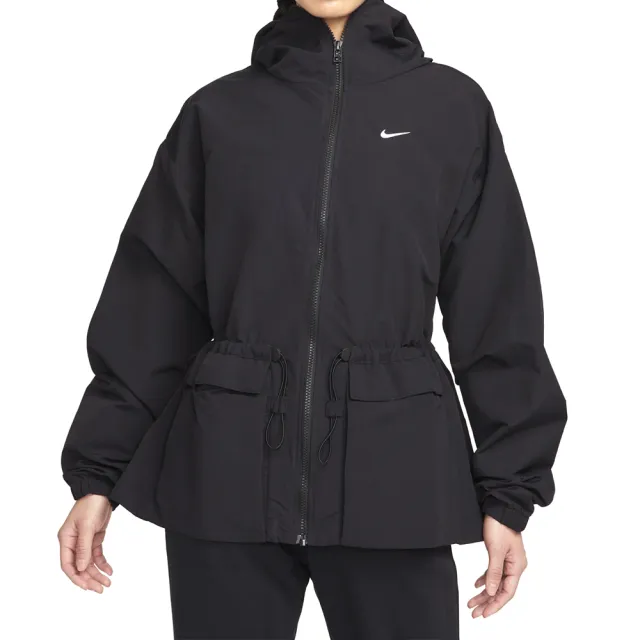 【NIKE 耐吉】AS W NSW TREND WVN JKT 女款 黑色 連帽 寬版 防曬 防潑水 休閒 外套 FN3670-010