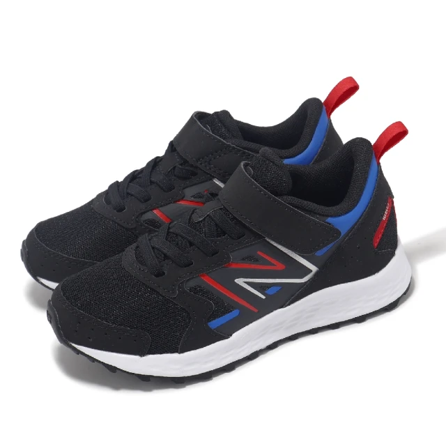 NEW BALANCE 休閒鞋 Fresh Foam 650 V1 Wide 中童 寬楦 黑紅 魔鬼氈 小朋友 運動鞋 NB(YU650BR1-W)