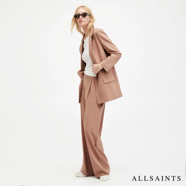 【ALLSAINTS】ALEIDA TRI 輕薄俐落開襟西裝外套 WT017Y(常規版型)