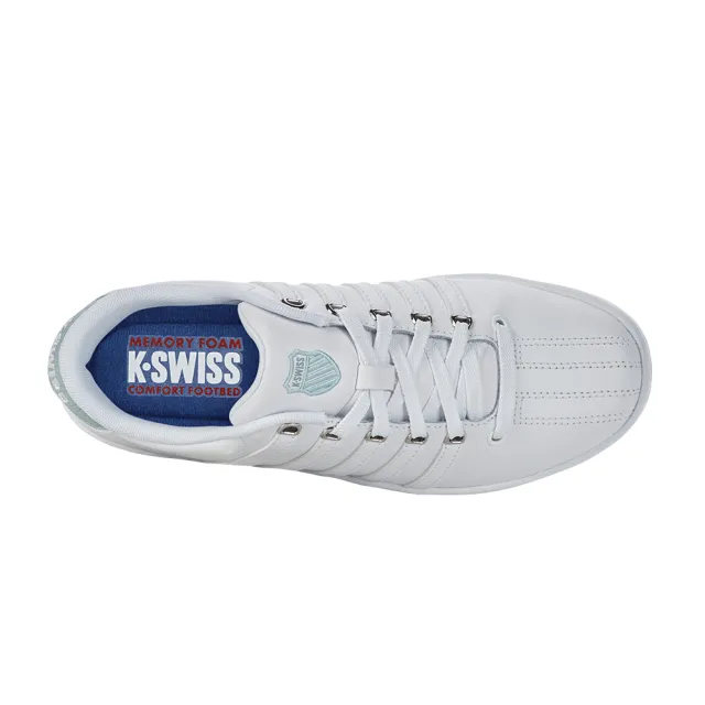 【K-SWISS】時尚運動鞋 Court Pro II CMF-女-白/粉綠(93629-994)