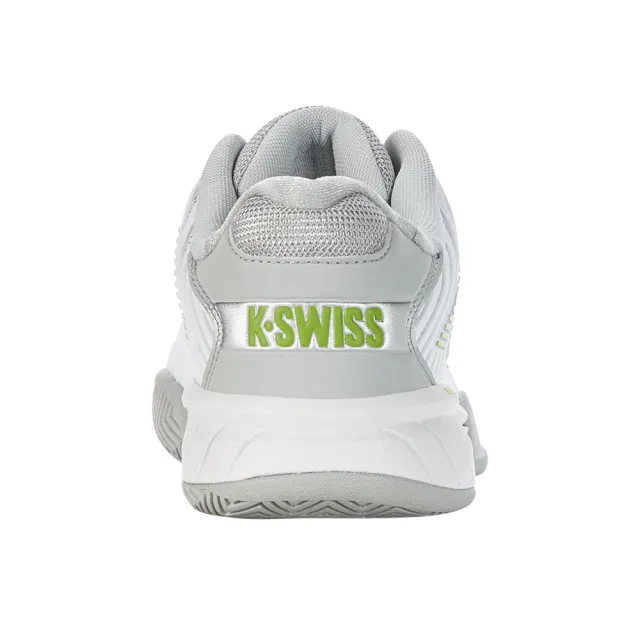 【K-SWISS】透氣輕量網球鞋 Hypercourt Express 2-女-白/萊姆綠(96613-956)