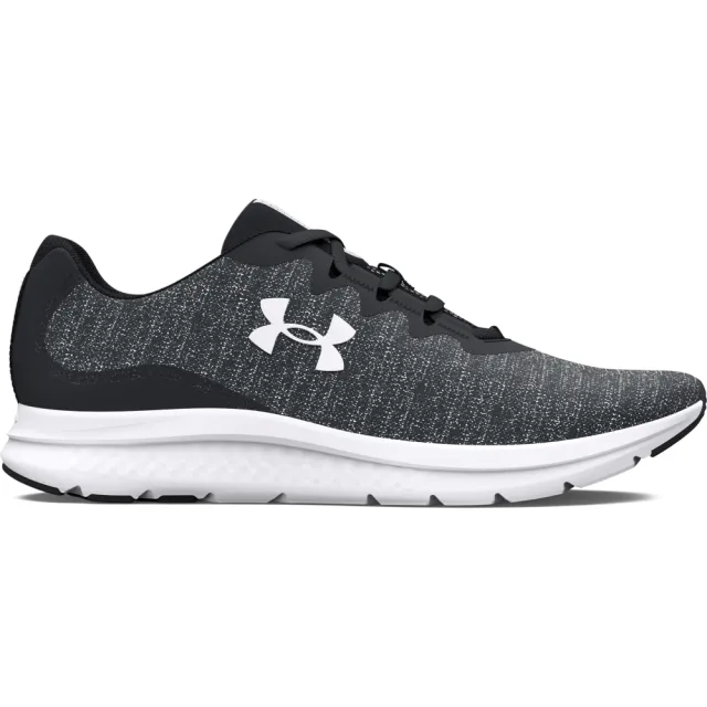 【UNDER ARMOUR】UA 女 Charged Impulse 3 Knit 慢跑鞋 運動鞋-3026686-001(黑灰)