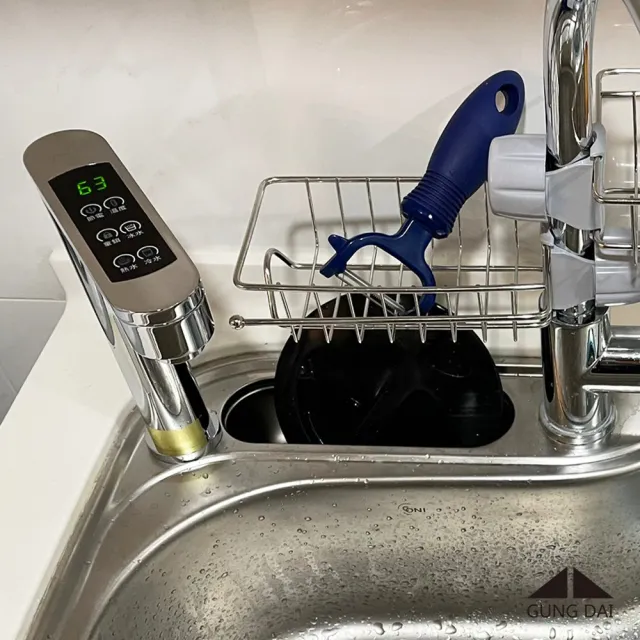 【GUNG DAI 宮黛】GD-800 冰冷熱觸控式廚下型飲水機（銀）+藍海淨水 BO-8111 高效能除鉛抑垢淨水器