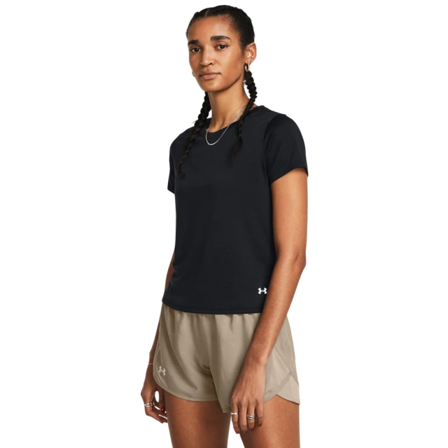 UNDER ARMOUR UA 女 Streaker 短袖T-Shirt_1382434-001(黑色)