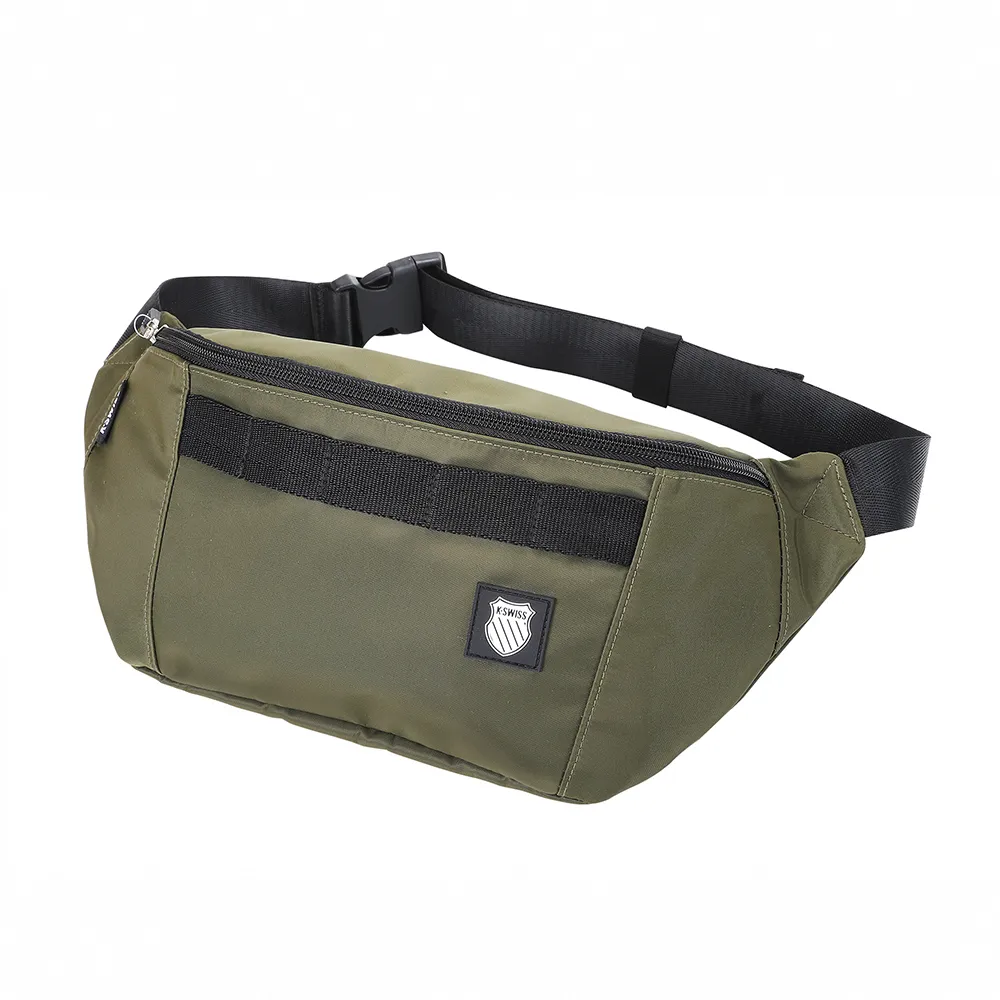 【K-SWISS】運動腰包 Fanny Pack-橄欖綠(BG367-397)