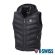 【K-SWISS】可拆式連帽羽絨背心 Down Vest-男-黑(109134-008)