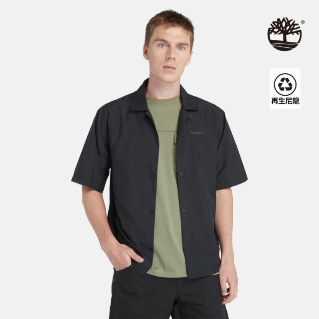 Timberland 男款灰綠色快乾可收納襯衫(A5SKQ5