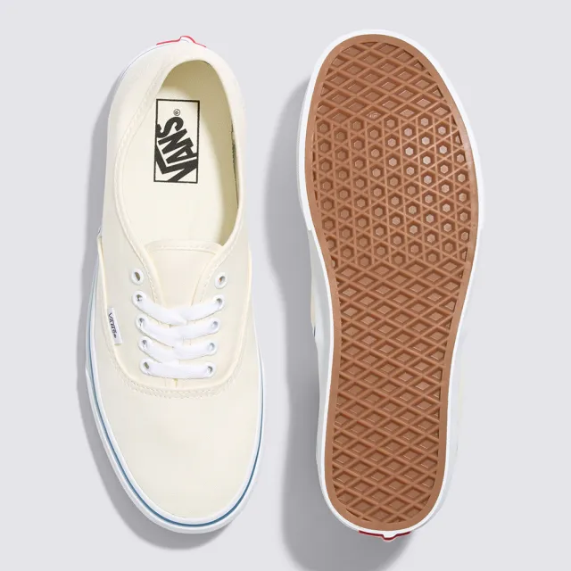 【VANS 官方旗艦】Authentic 男女款米白色滑板鞋