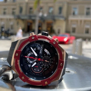 【BRERA 布雷拉】義大利 米蘭精品 SUPERSPORTIVO EVO 時尚運動風 三眼時計腕錶(BMSSQC4501B)