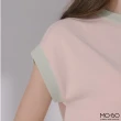 【MO-BO】涼爽配色圓領針織上衣