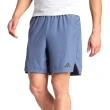 【adidas 愛迪達】D4T Short 男款 藍色 排汗 拉鍊 口袋 運動 休閒 短褲 IS3833