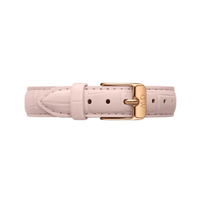 【Daniel Wellington】DW 錶帶 Petite Croc Rouge 粉色鱷魚壓紋皮革錶帶(DW00200312)