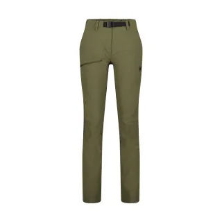 【Mammut 長毛象】Aegility Pants AF Women 日系機能舒適防潑水長褲 綠鬣蜥 女款 #1022-02240