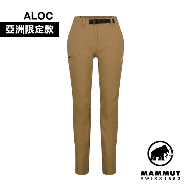 【Mammut 長毛象官方直營】Aegility Pants AF Women 日系機能舒適防潑水長褲 深沙褐 女款 #1022-02240