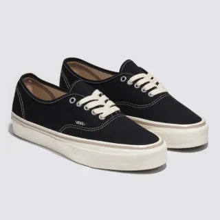 【VANS 官方旗艦】Authentic Reissue 44 男女款黑色滑板鞋/休閒鞋